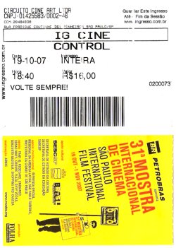 Ingresso para Control